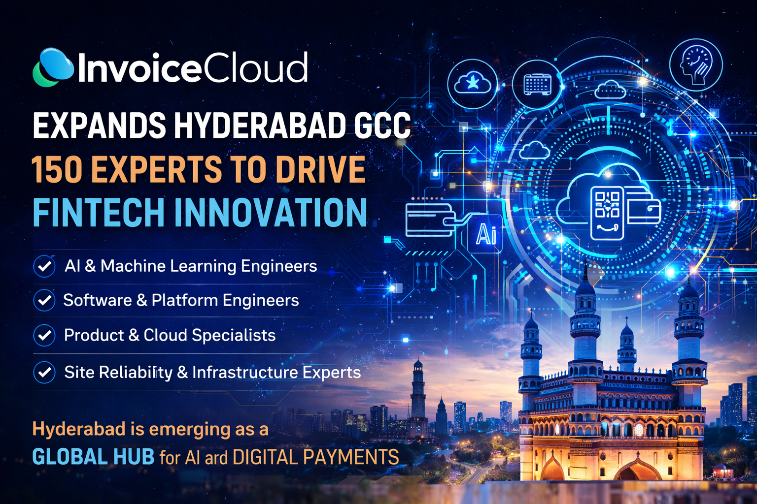 invoicecloud expands hyderabad gcc