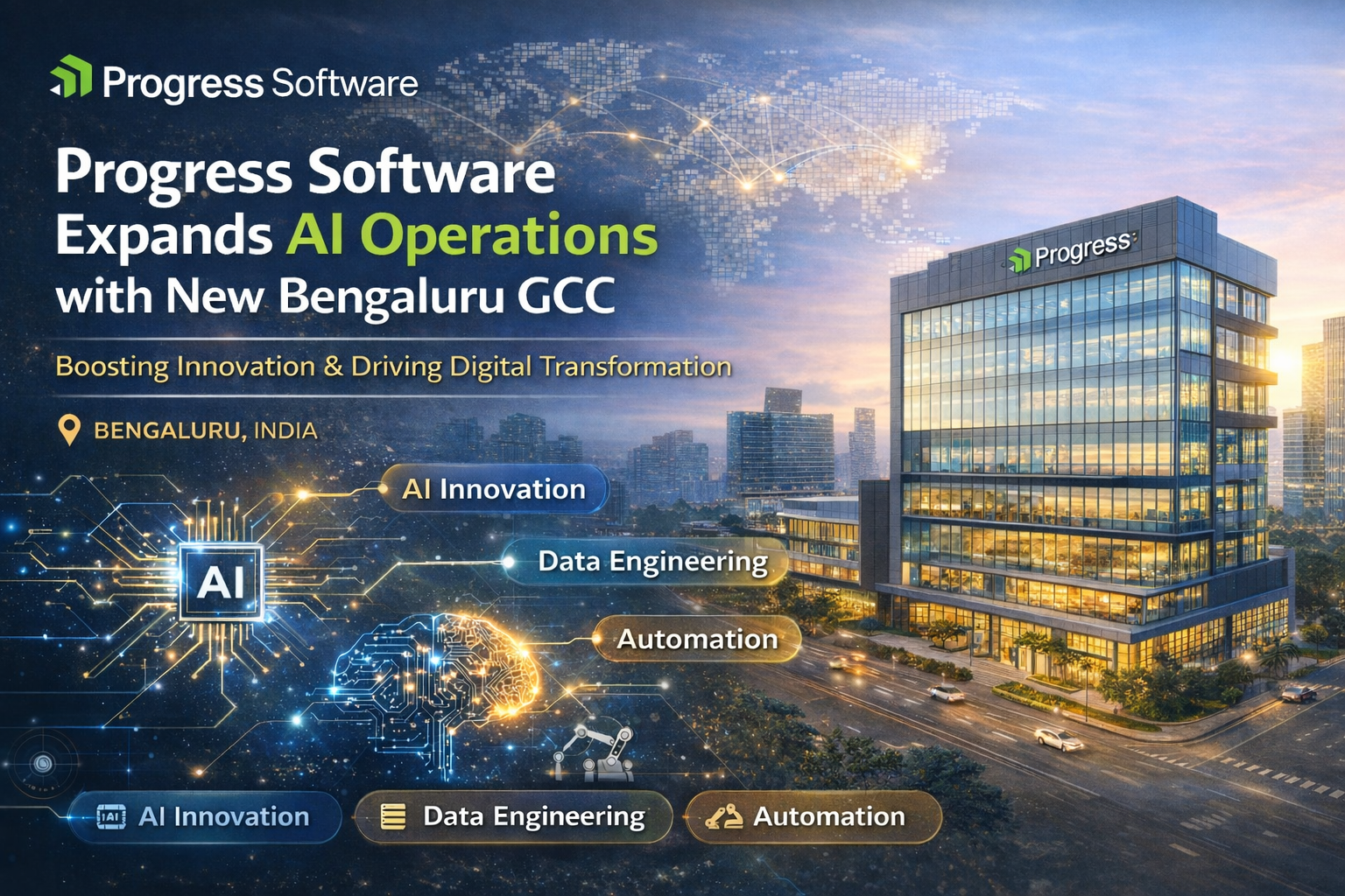 progress software expands ai capabilities with new gcc in bengaluru