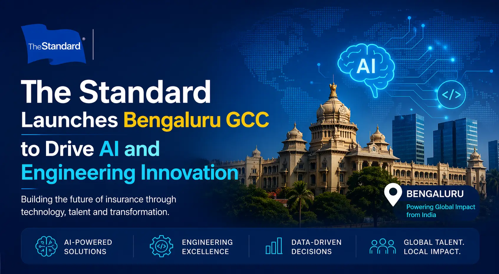the standard launches bengaluru gcc to drive digital growth in insurance