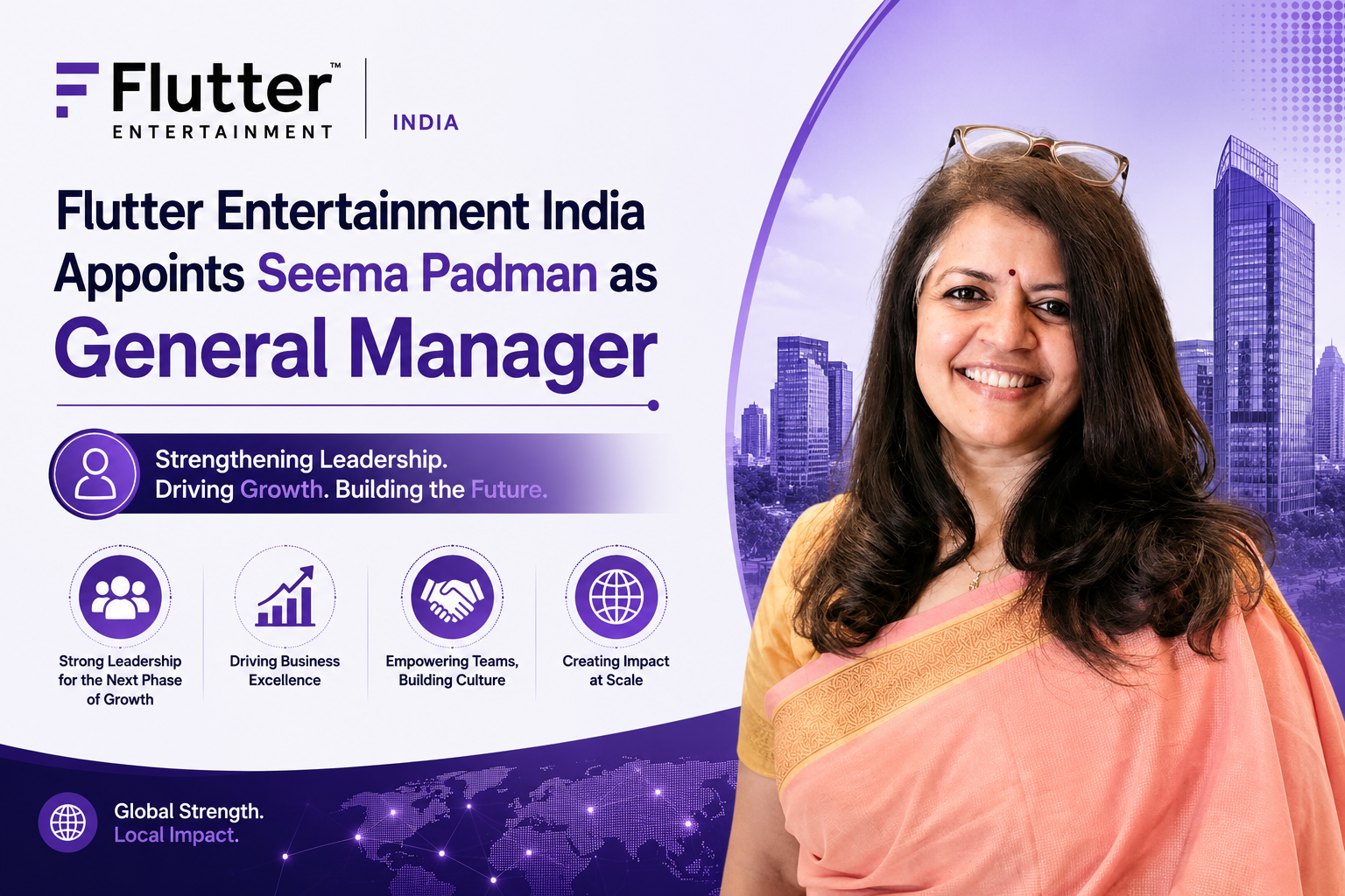 flutter entertainment india appoints seema padman as general manager