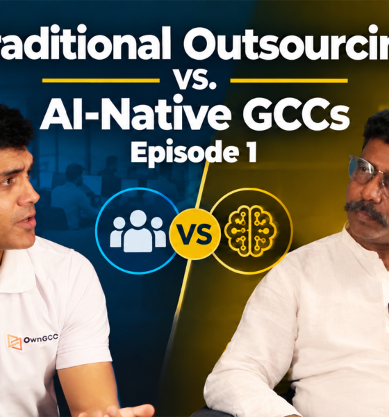 traditional outsourcing vs ai native gccs